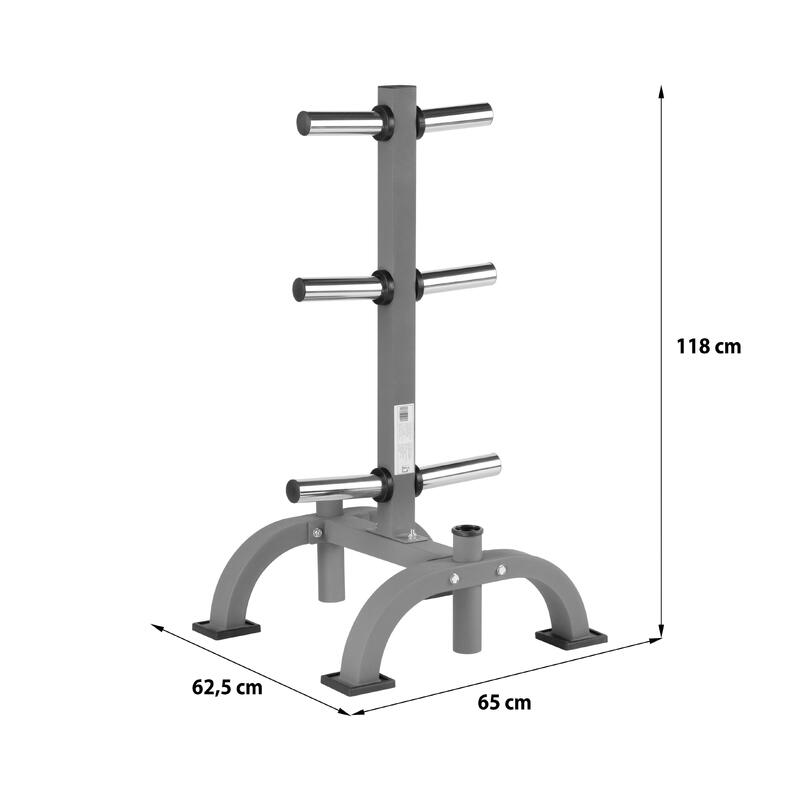 Support pour disques d'haltères et barres olympiques Commercial HMS Str26