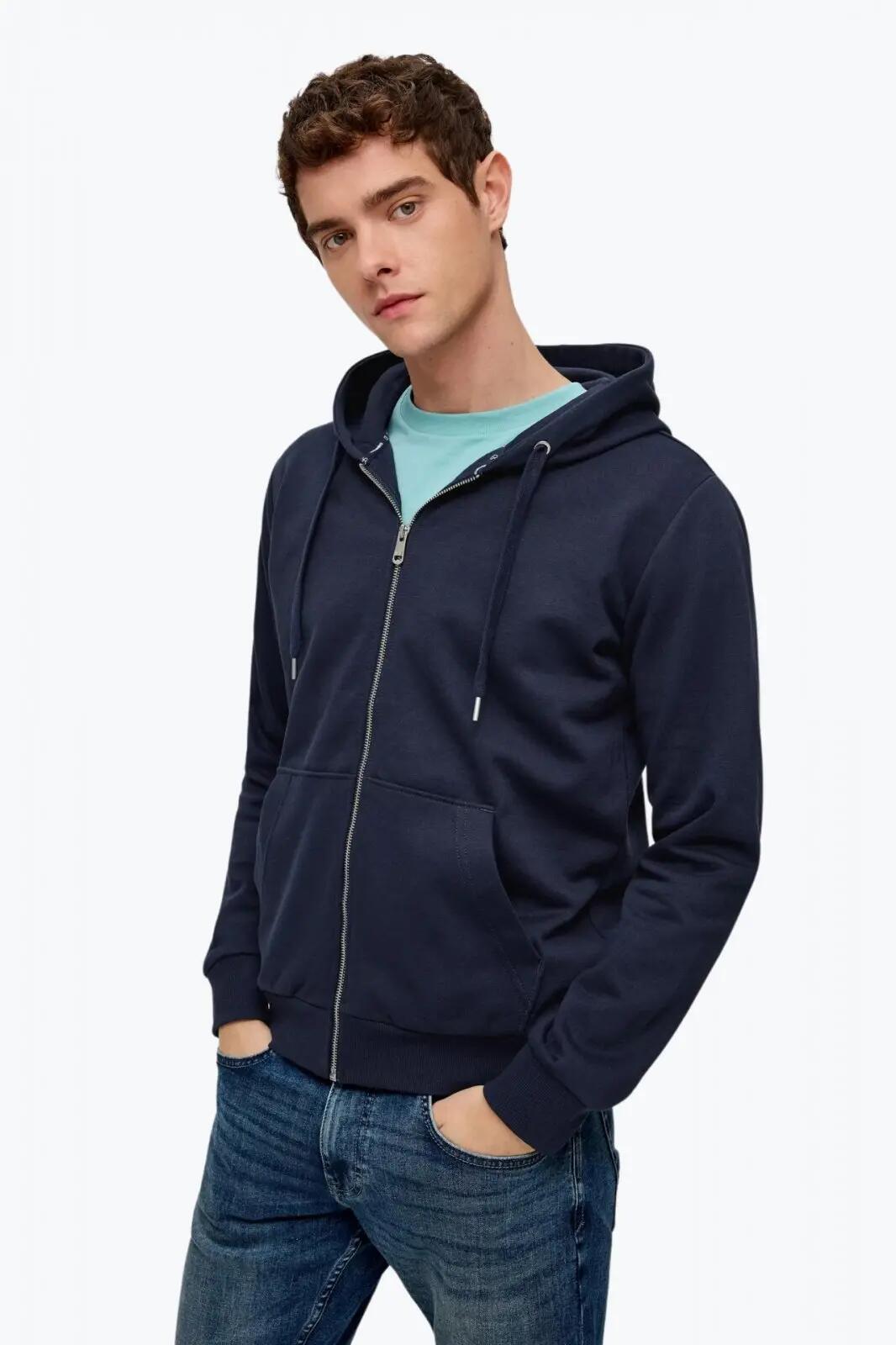 Sweatshirt à capuche zippée QS 1/7