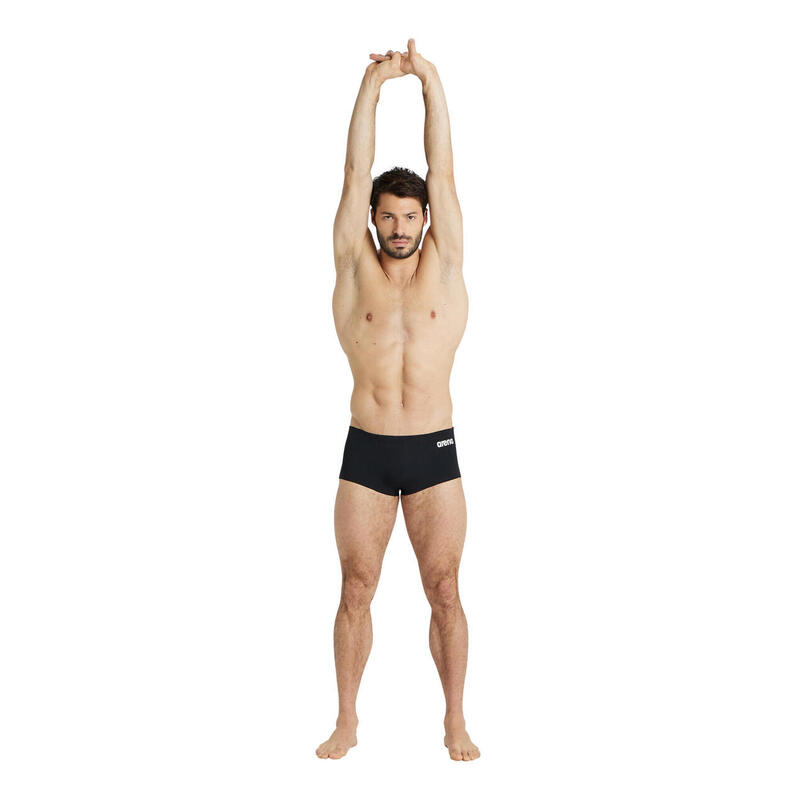 Arena Zwemboxer Low Waist Team Solid Zwart