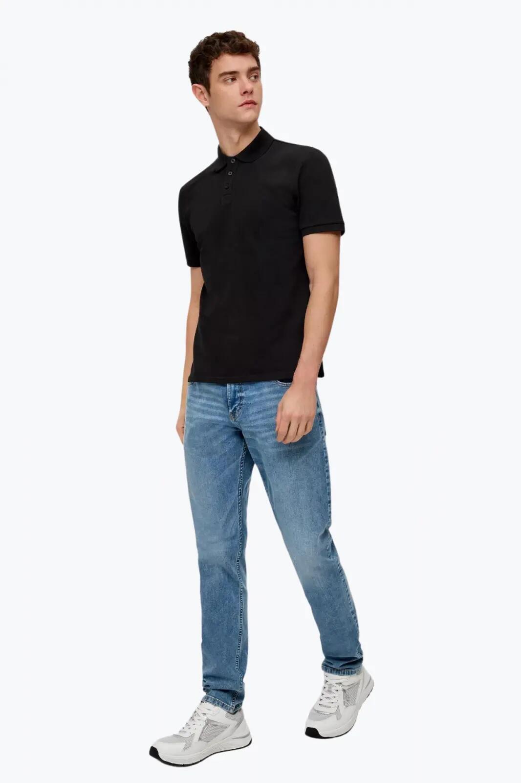 Polo piqué texturé QS 4/7