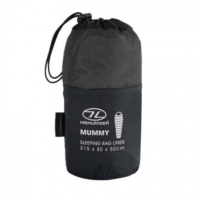 Highlander Mummy Slaapzak Liner - Zwart 3/5