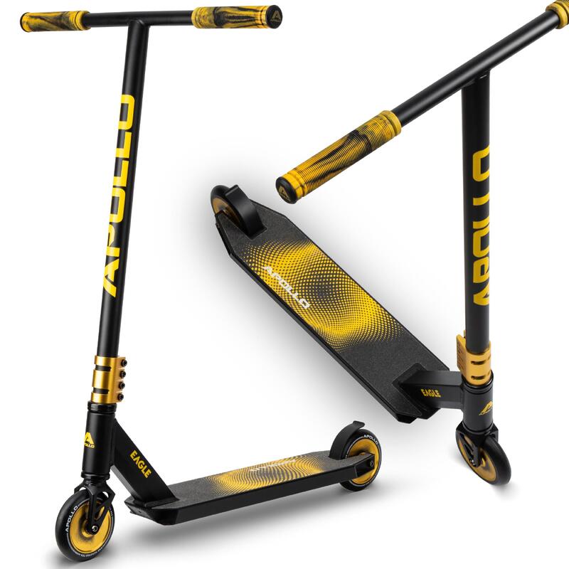 Trottinette Freestyle Hudora - Guidon Réglable - Roues 100mm - Poids Max 100kg - Or