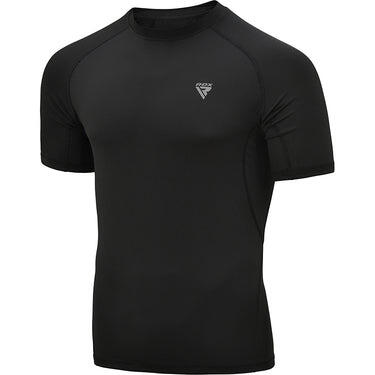 Rdx Sports - Rashguard Rdx T15 Manches Courtes Noir Taille S - Rashguard - Noir - Decathlon