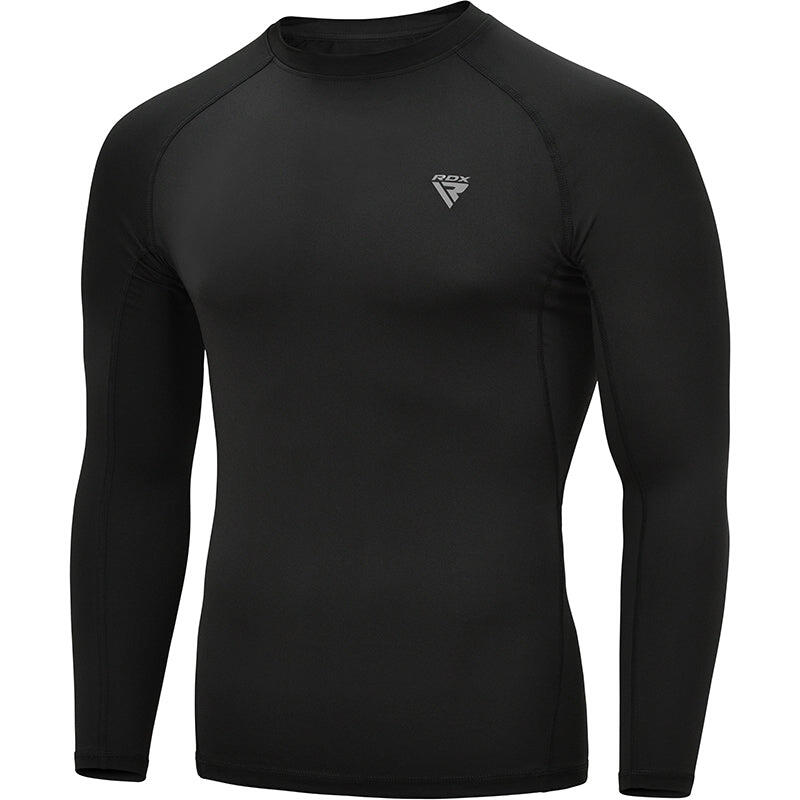 Rdx Sports - T-shirt De Compression T15 Rashguard Manches Longues - Maillot Manches Longues - Noir - 42 M/l - Decathlon