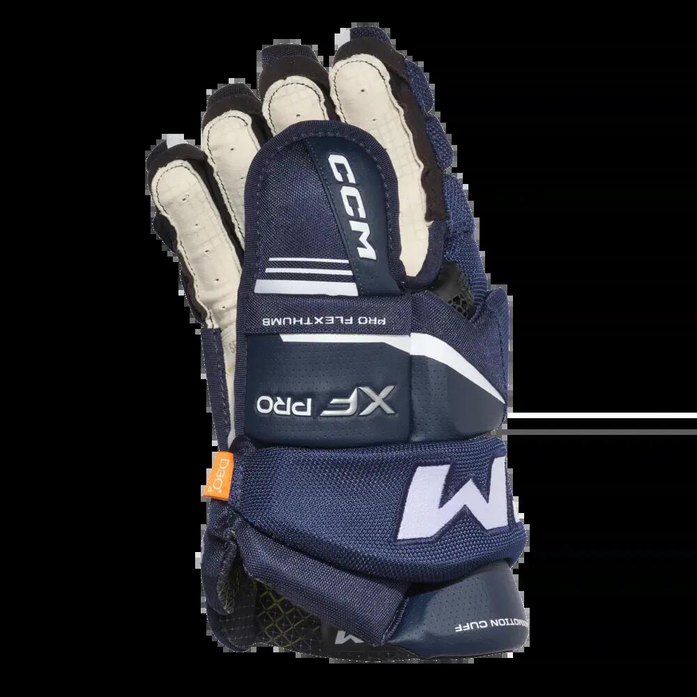 Tacks XF Pro - Ice Hockey Gloves - Kids - Blue - White - 11"
