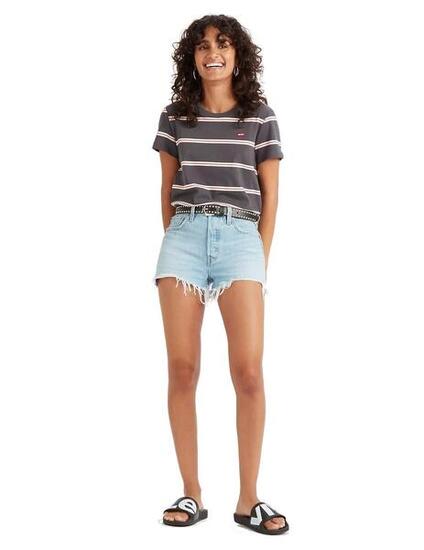 Shorts pour femme Levis 501 bleu.
