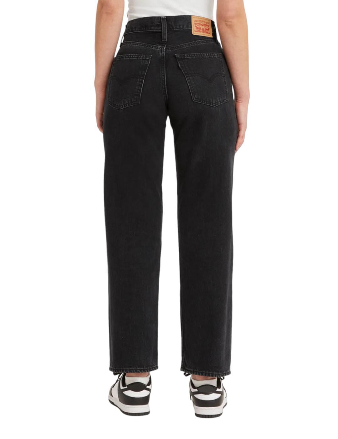 Hose für Damen Levis 94 baggy Schwarz. 3/4