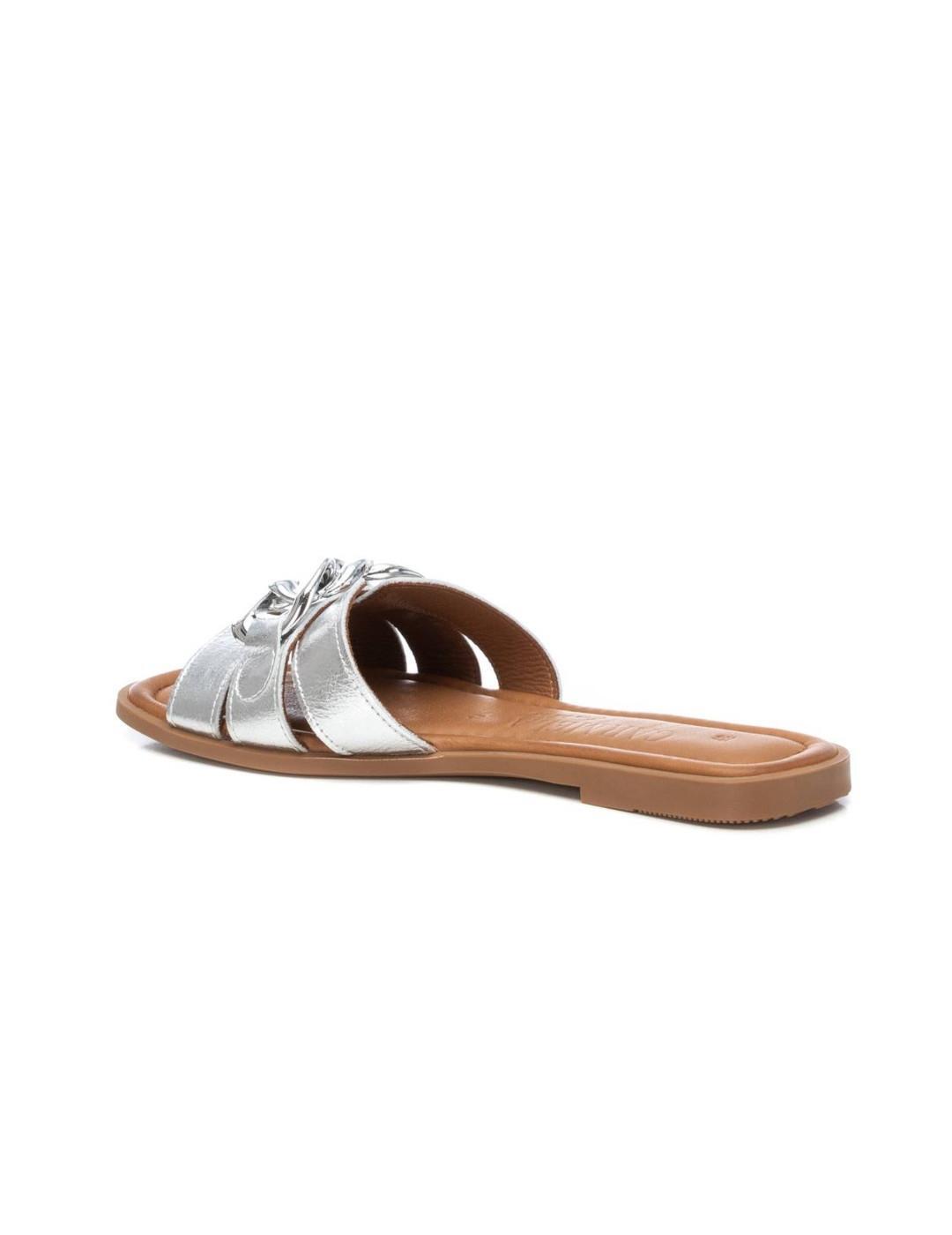 Sandales pour femme Carmela argentées. 4/4