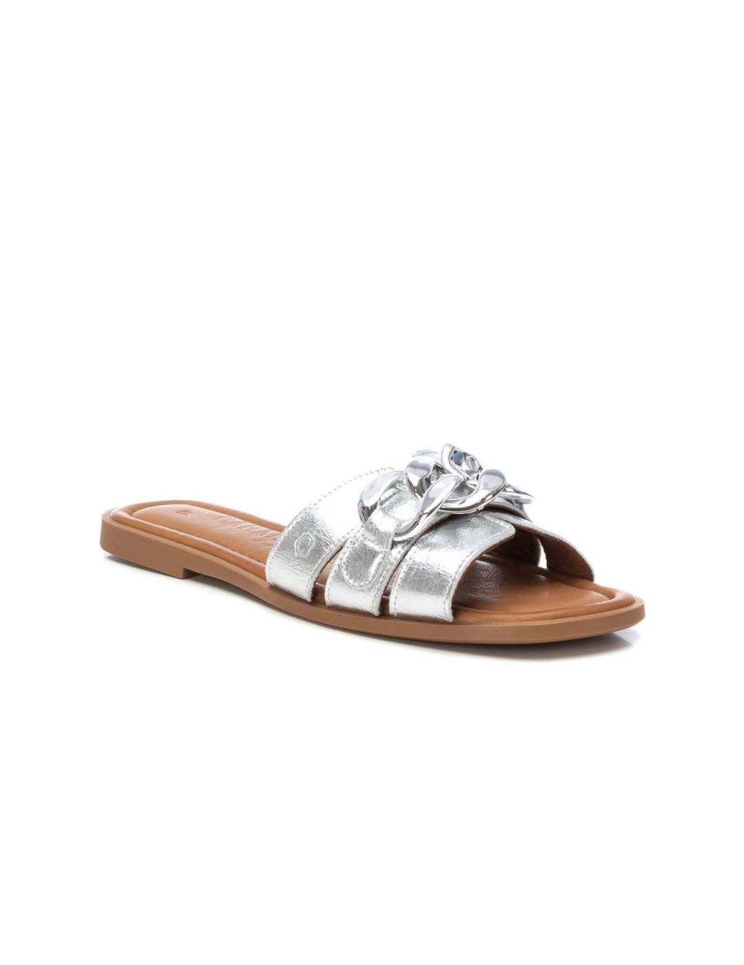 Sandales pour femme Carmela argentées. 3/4