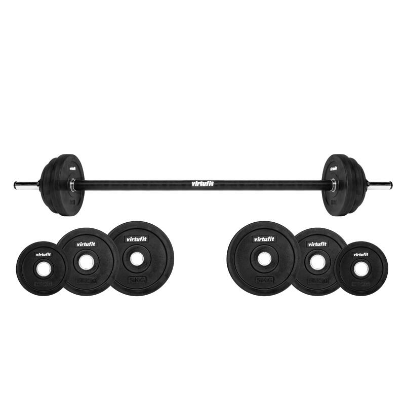 Set Bara fitness de aerobic cu greutati VirtuFit 20 kg