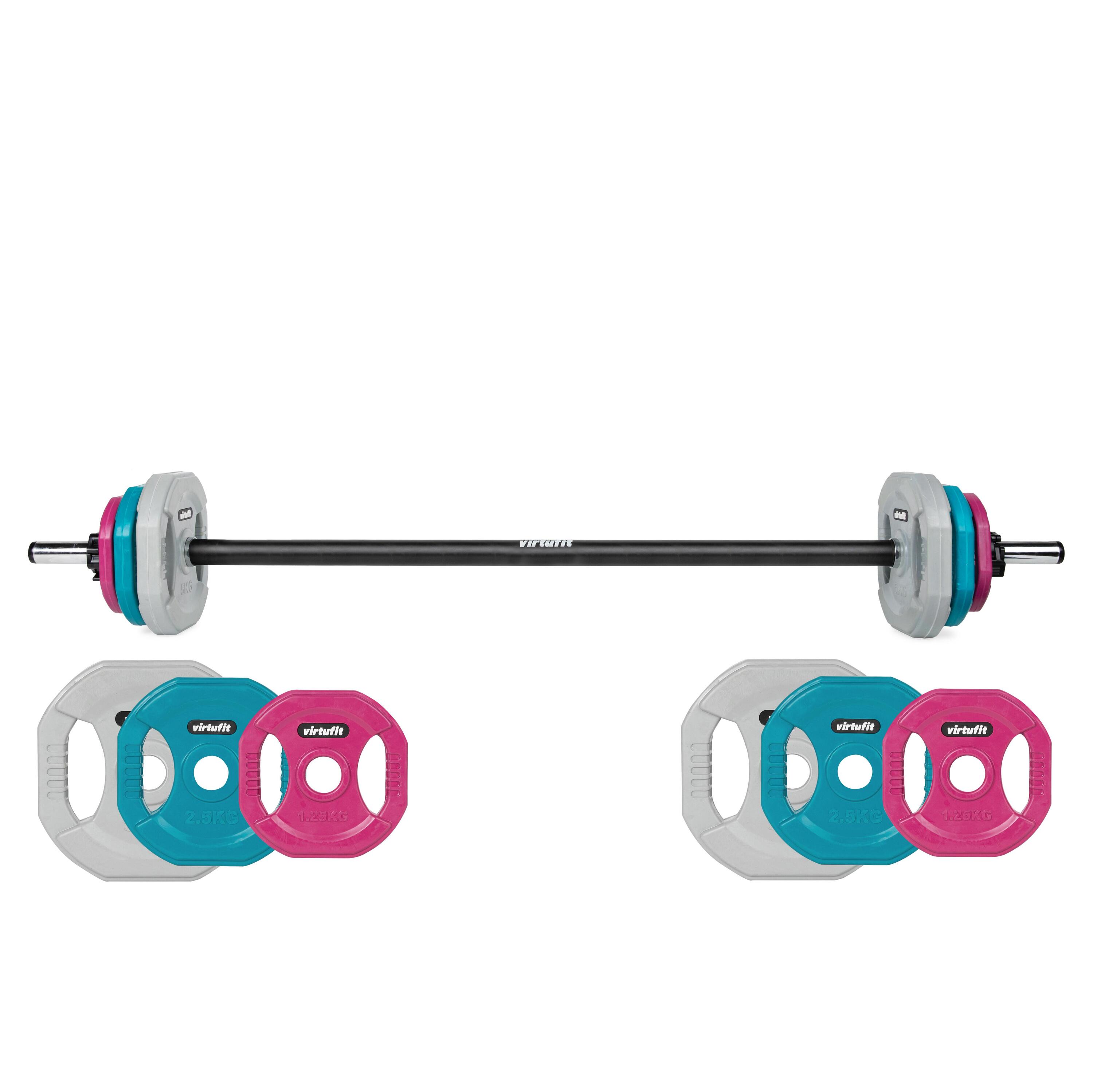 Aerobic Pump Set Rubber - Fitness - 20 kg - Colored 3/7