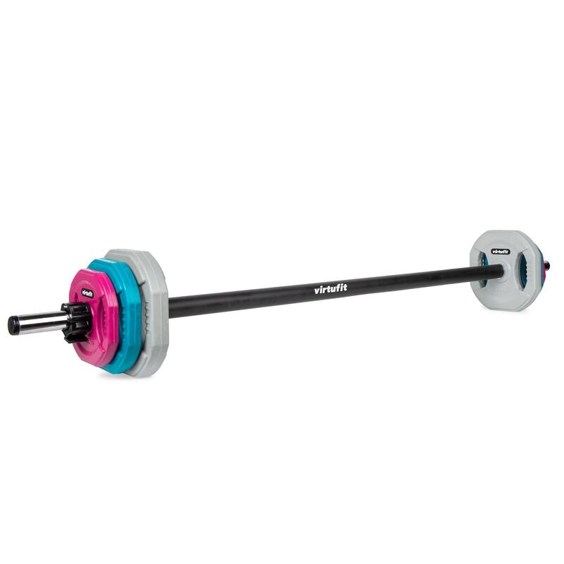 Kit de pompe aérobie en caoutchouc - Musculation - 20 kg - Coloré