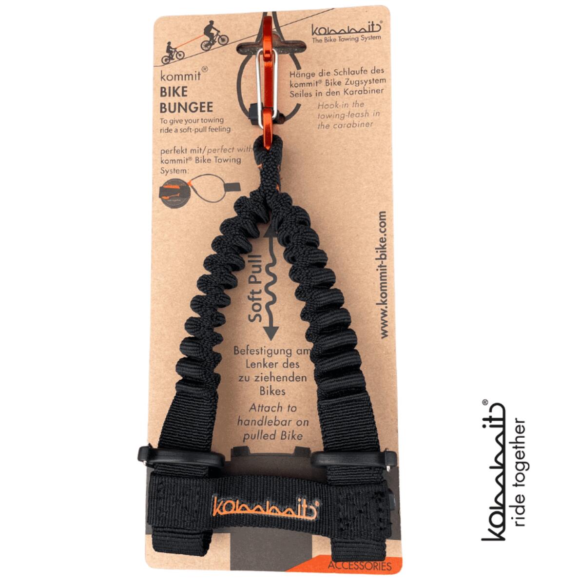KOMMIT Kommit - Bicycle Bungee - Fahrradschleppsystem - Adapter für Fahrradzugsystem