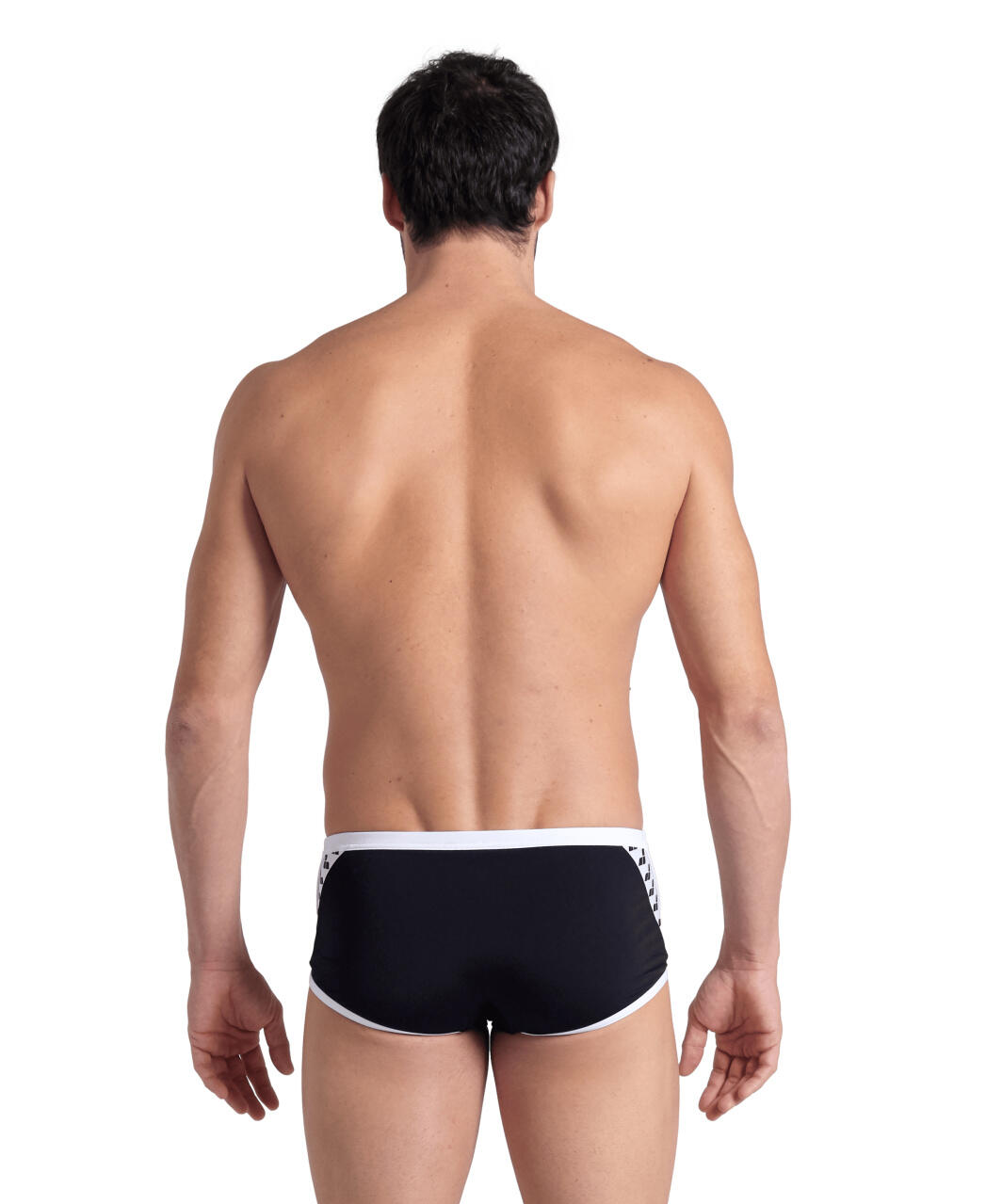 Boxer de bain Arena Icons Low Waist Short Solid Noir/Blanc 2/7