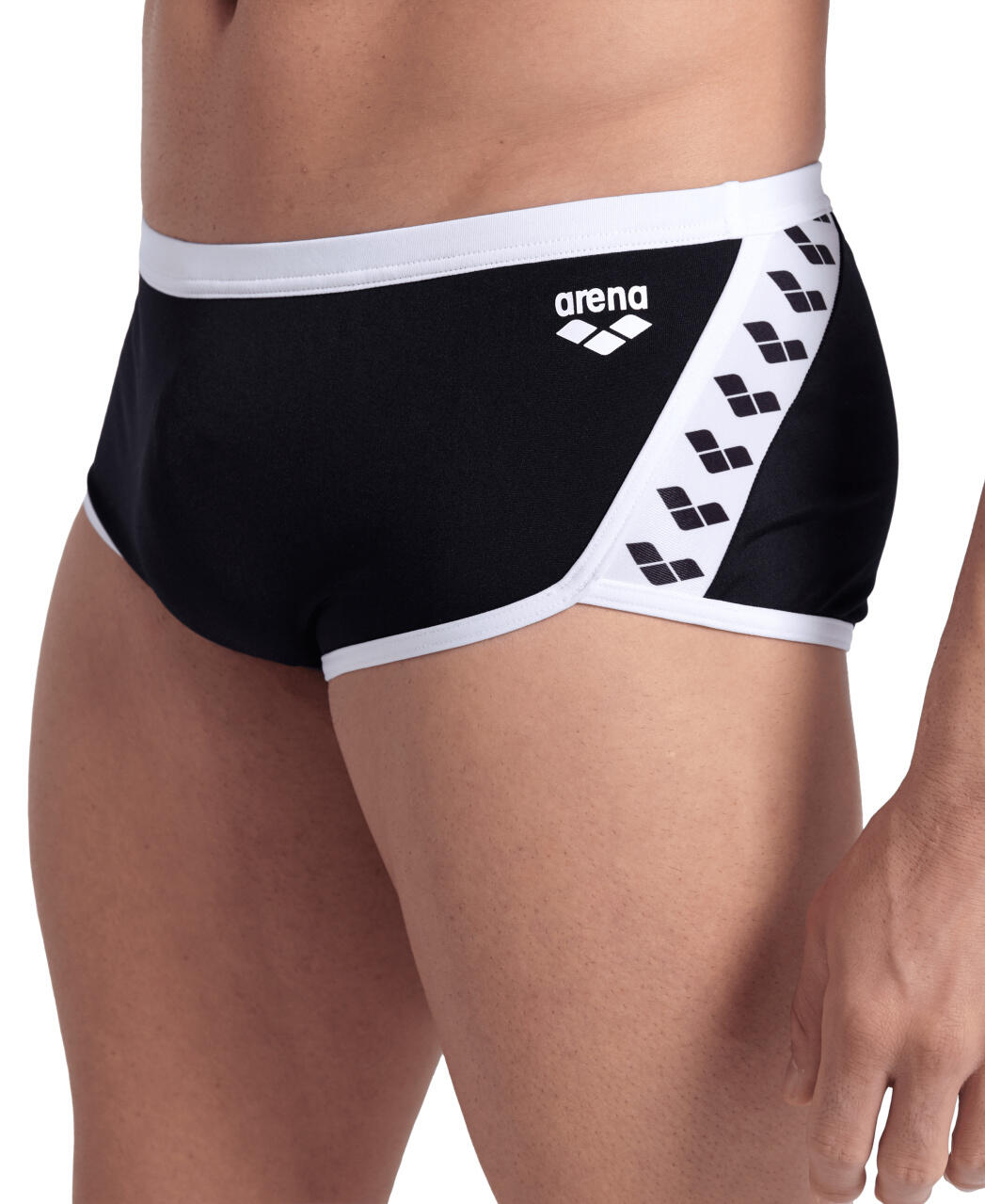 Boxer de bain Arena Icons Low Waist Short Solid Noir/Blanc 3/7