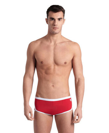 Boxer de bain Arena Icons Low Waist Short Solid Rouge/Blanc