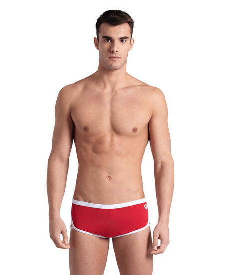 Boxer de bain Arena Icons Low Waist Short Solid Rouge/Blanc