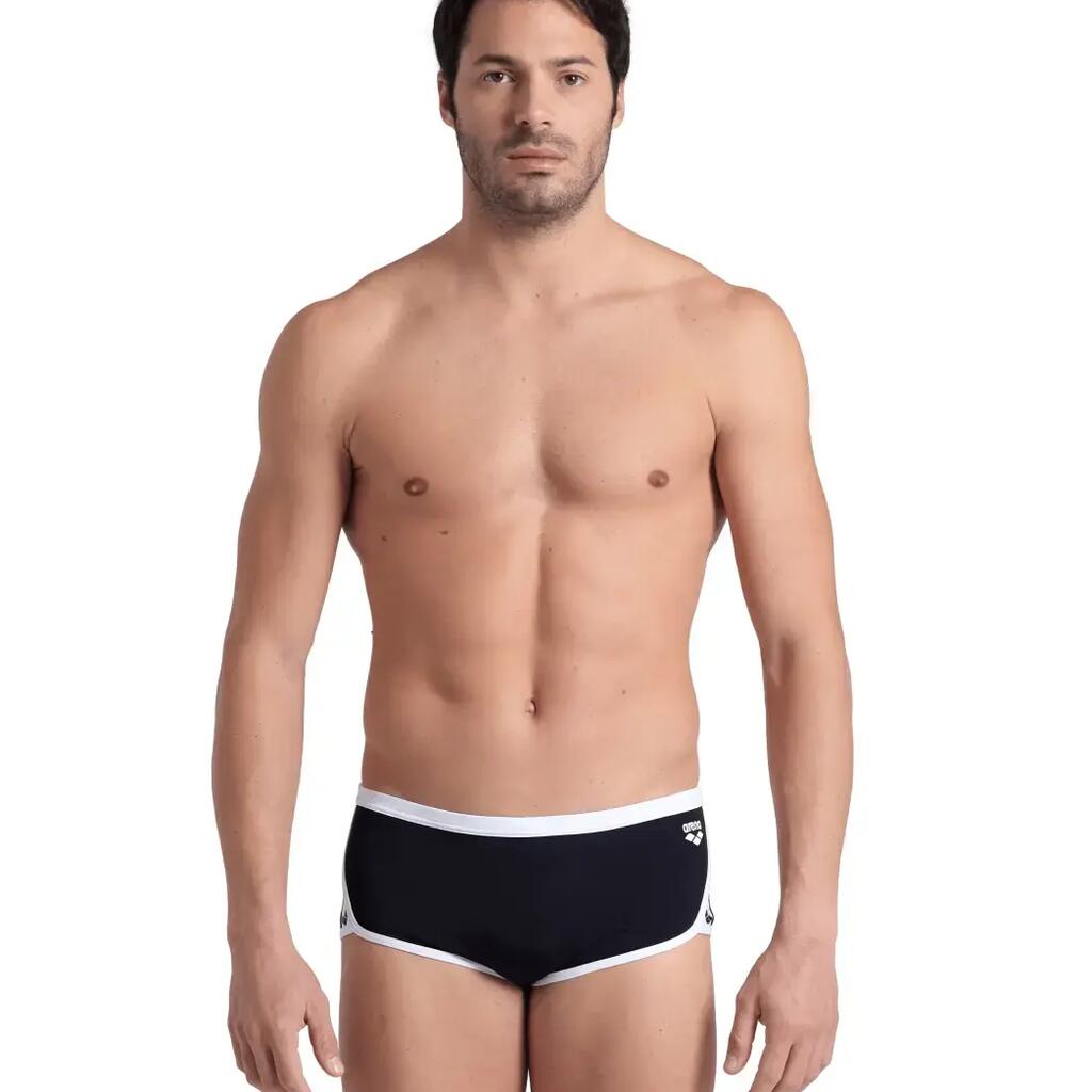 Arena Zwemboxer Icons Low Waist Short Solid Zwart/Wit