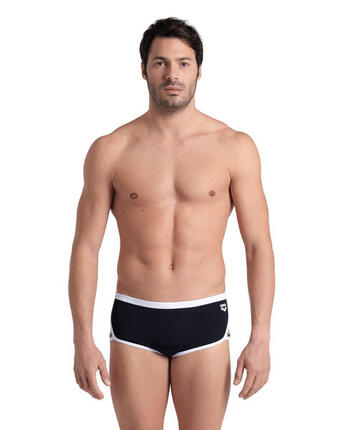 Boxer de bain Arena Icons Low Waist Short Solid Noir/Blanc