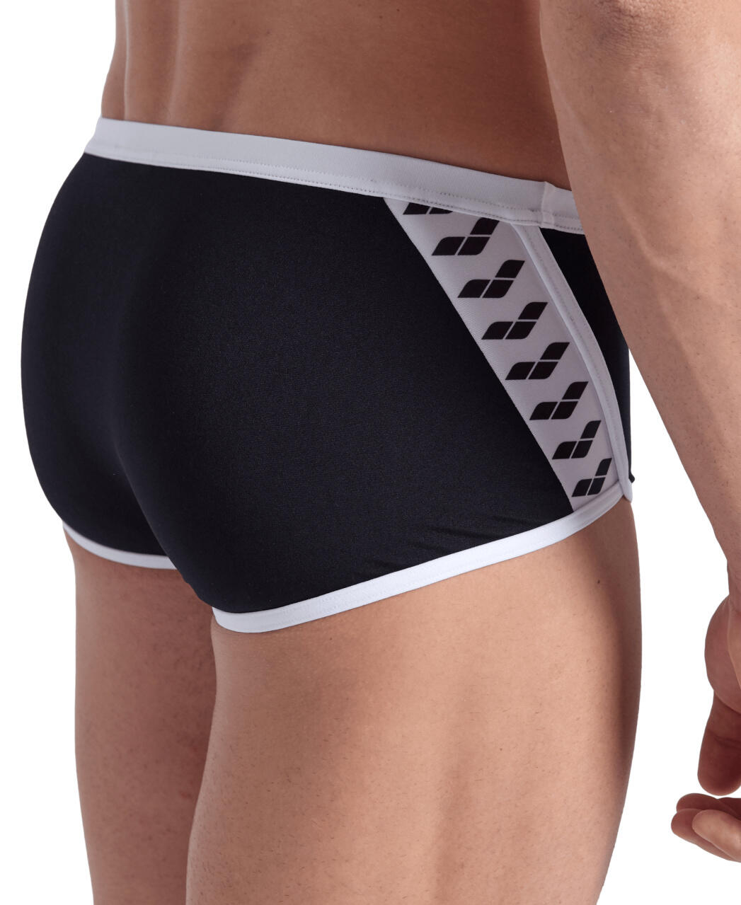 Boxer de bain Arena Icons Low Waist Short Solid Noir/Blanc 4/7