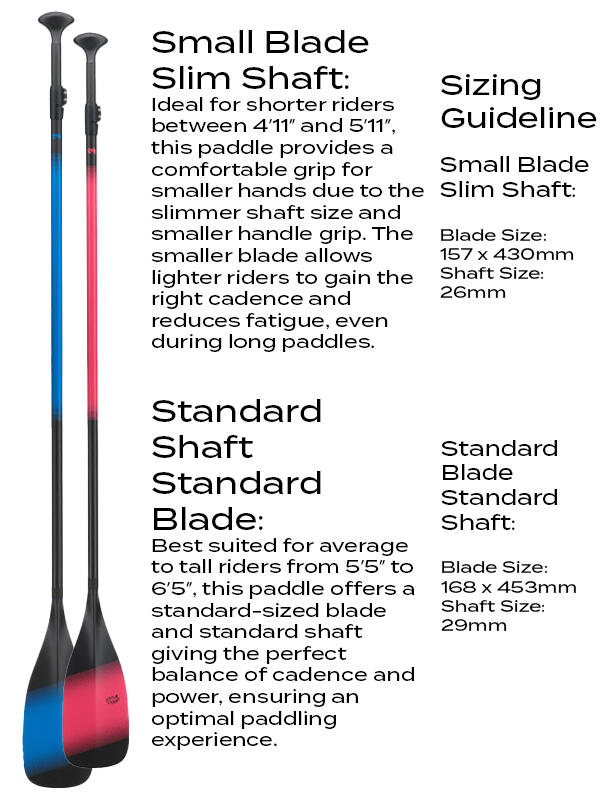 RIDING NOT HIDING PADDLE ELITE SERIES - 2PC ADJUSTABLE - PINK 7/7
