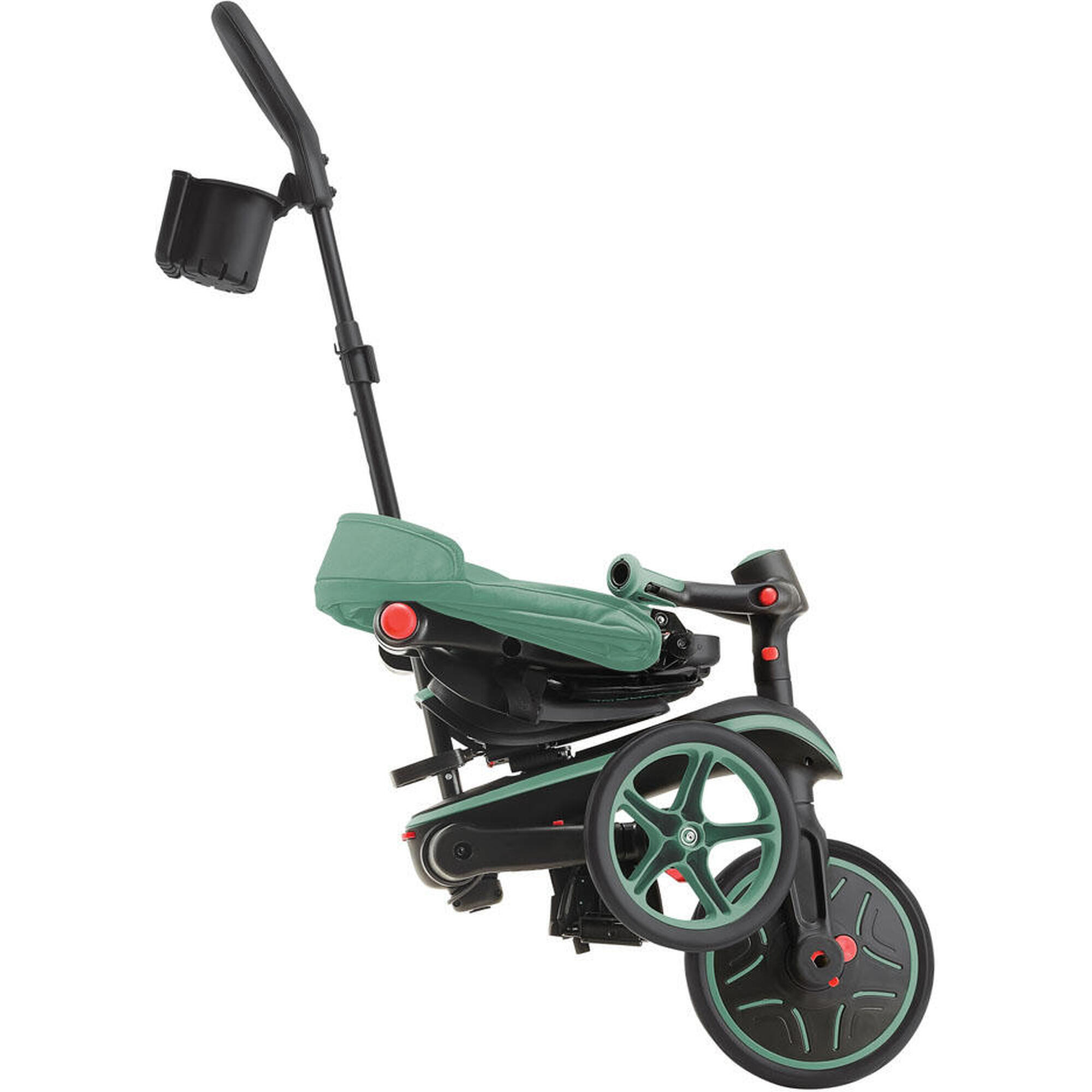 Tricycle EXPLORER 4-en-1 Évolutif & Pliable - Vert Olive