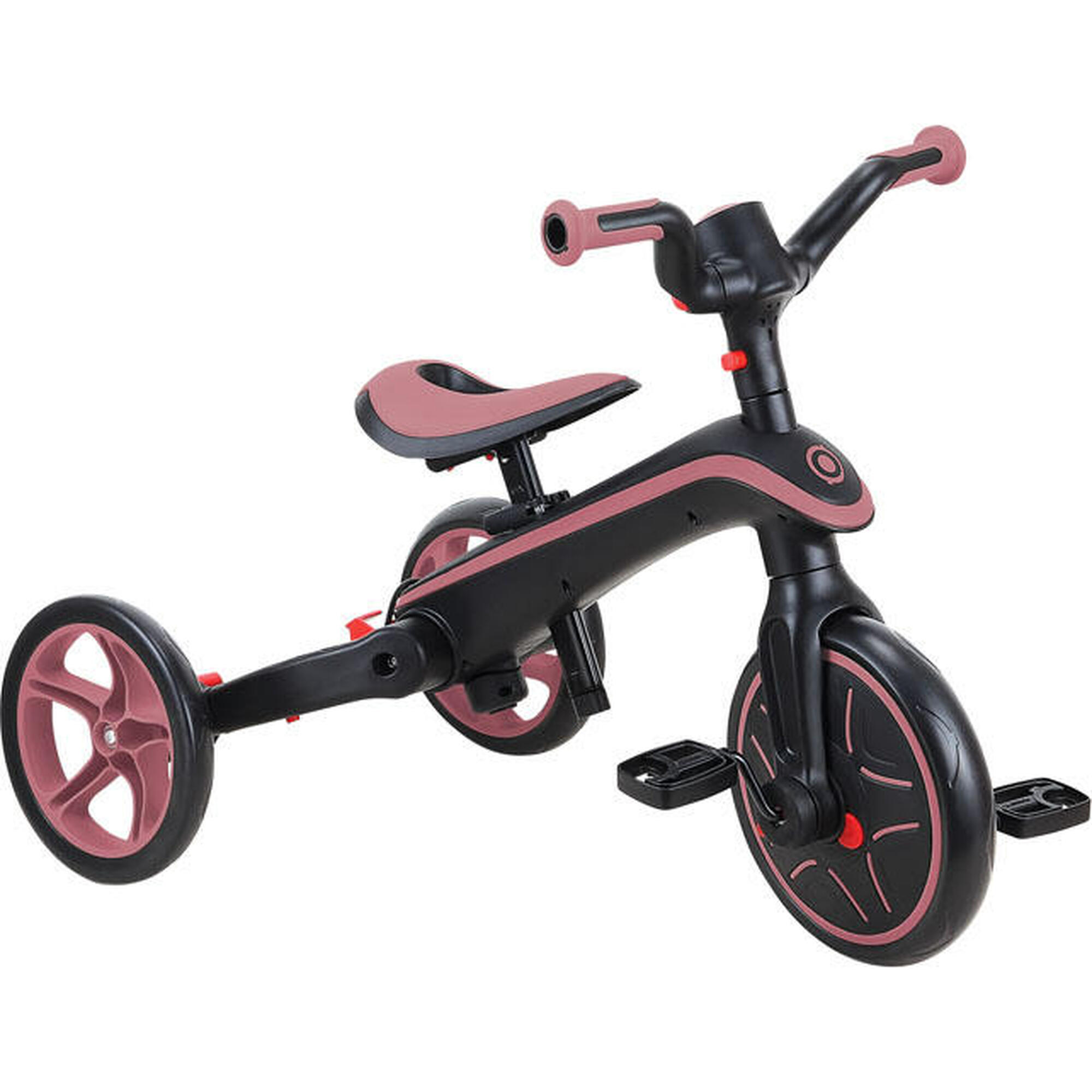 Tricycle EXPLORER 4-en-1 Évolutif & Pliable - Rose pastel