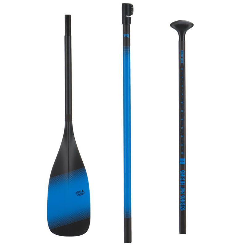 RIDING NOT HIDING RIDING NOT HIDING PADDLE ELITE SERIES - 3PC ADJUSTABLE - BLUE