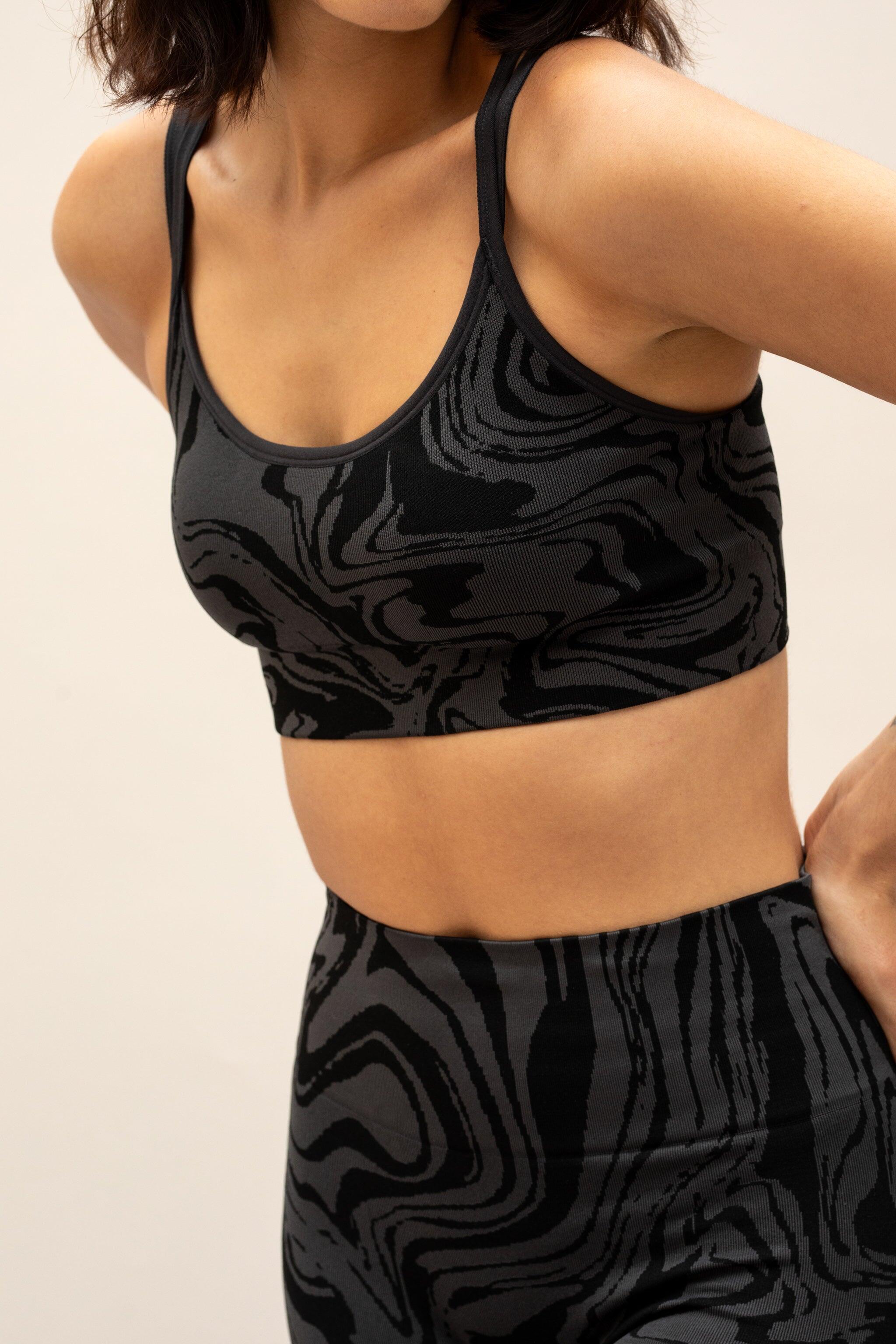JILLA ACTIVE Ocean Swirl Sports Bra