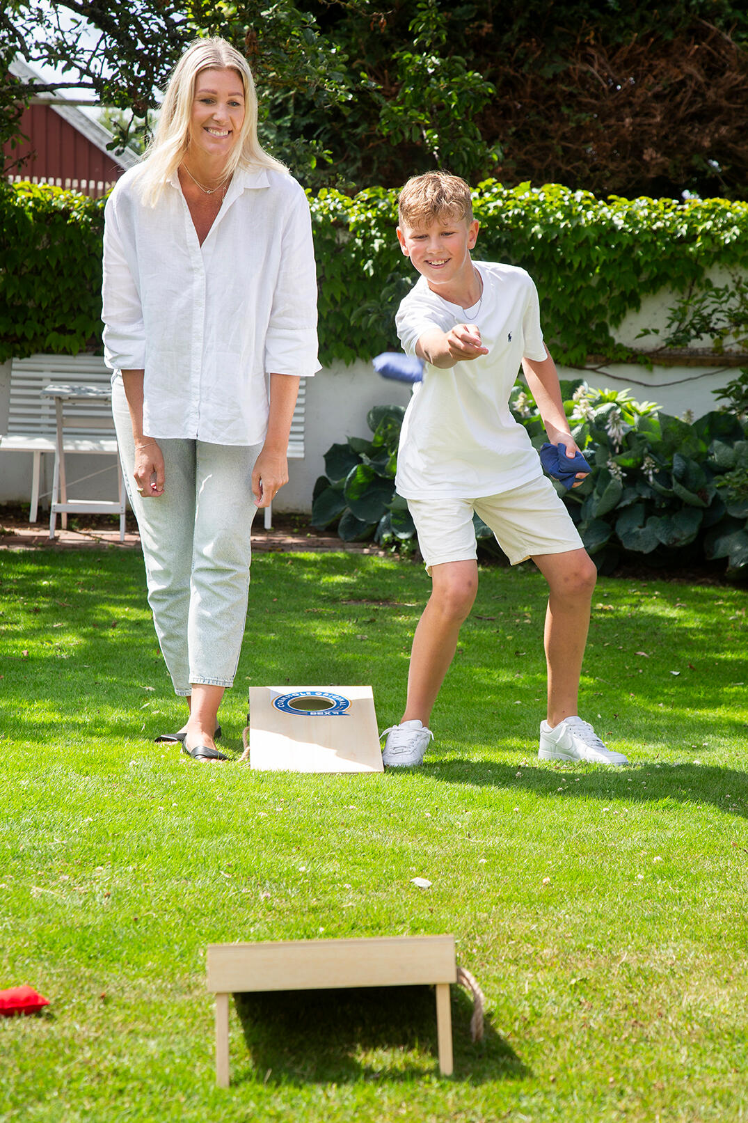 Bex woreczki treningowe lub Cornhole Bean Bag 4sztuki niebieskie 90gr 3/3
