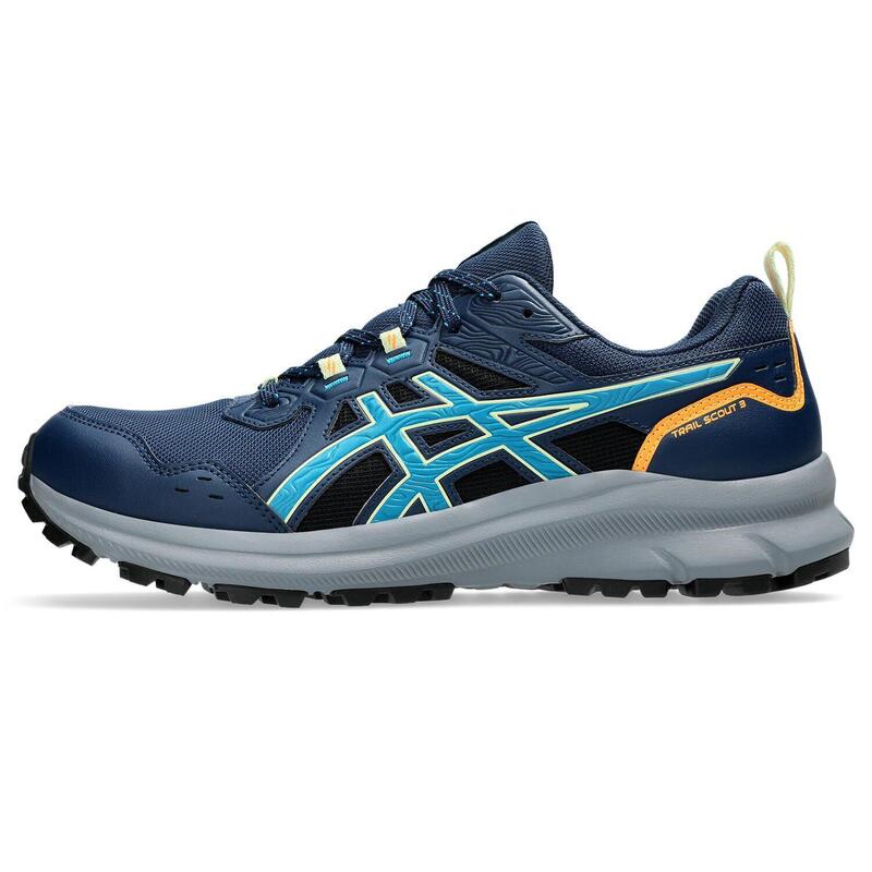 Zapatillas Senderismo Hombre - ASICS Trail Scout 3 - NightSky/TealBlue