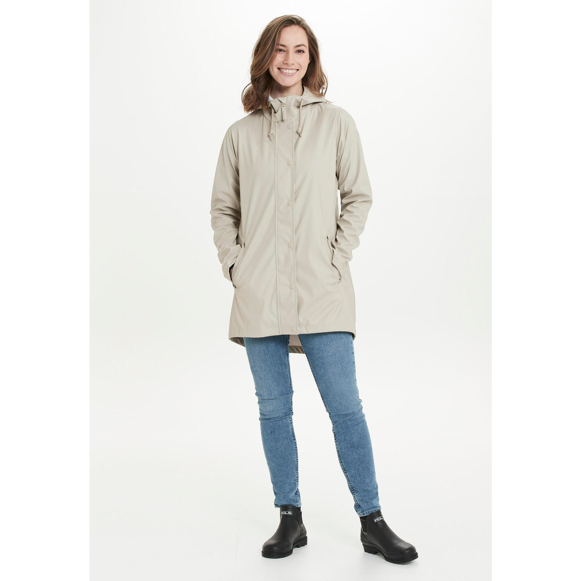 Weather Report - Veste Imperméable Femme Weather Report Petra - Coupe-pluie - Beige|marron - 38 S - Decathlon