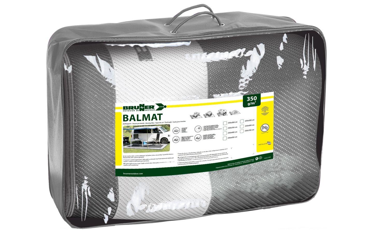 BRUNNER Balmat Vorzeltteppich 250 x 600 cm 3/4