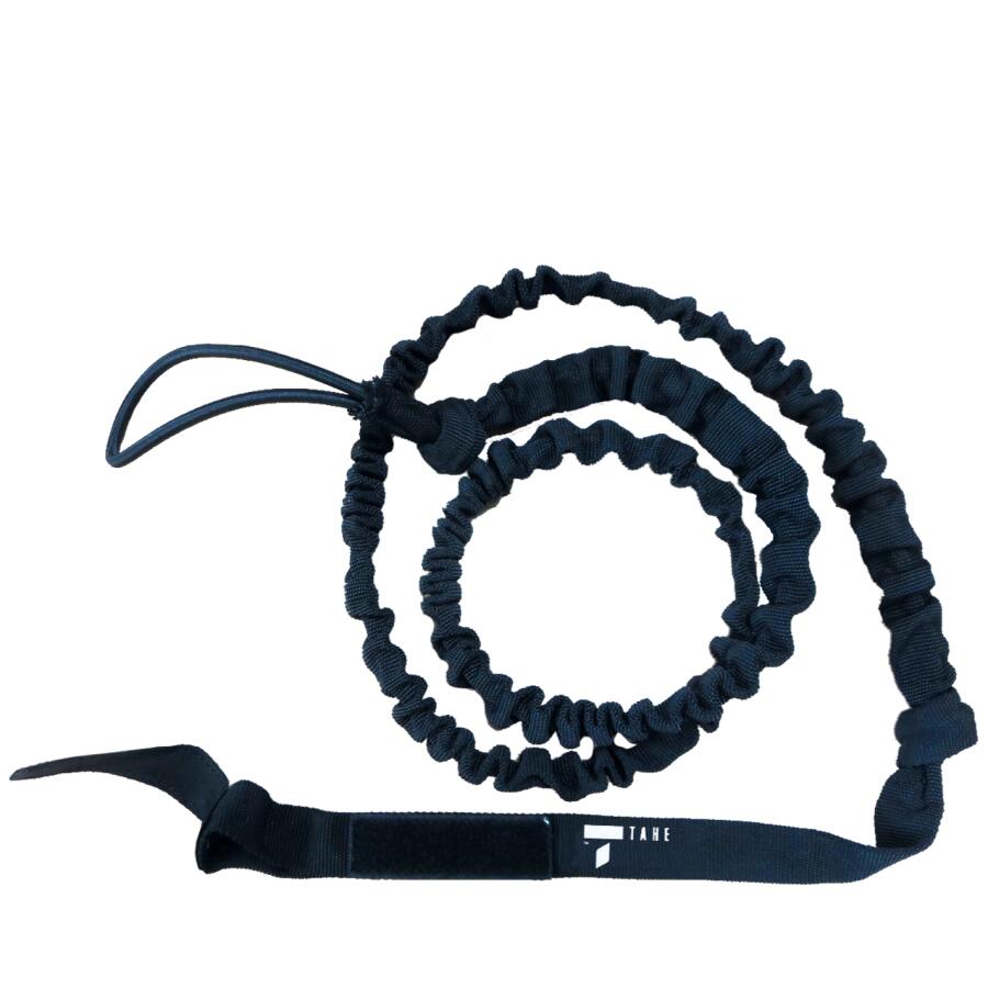 Tahe - Leash De Pagaie Élastique Noir Pour Kayak - Sécurité Et Confort - Leash - Noir - 160 Cm - Decathlon