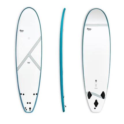 Foamy FUN X -FUTURES- 7'5 Mini Malibu Softboard für Anfänger & Fortgeschrittene