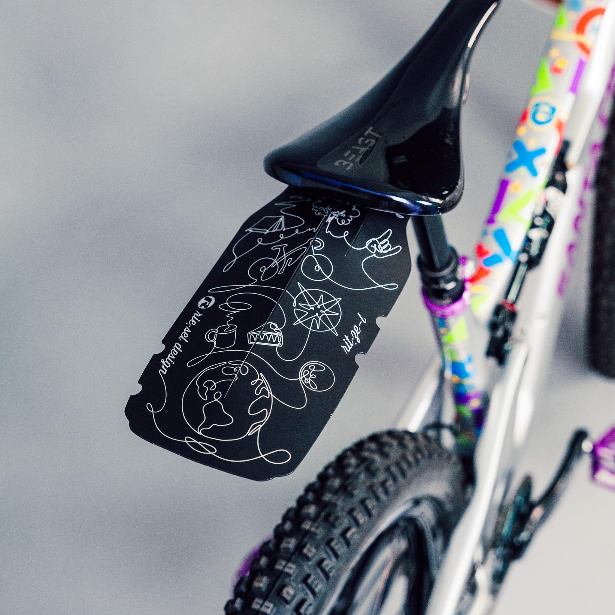 Riesel Design® Gravel Mudguard Set - criss:cross & rit:ze L inkl. Kabelbinder 3/3