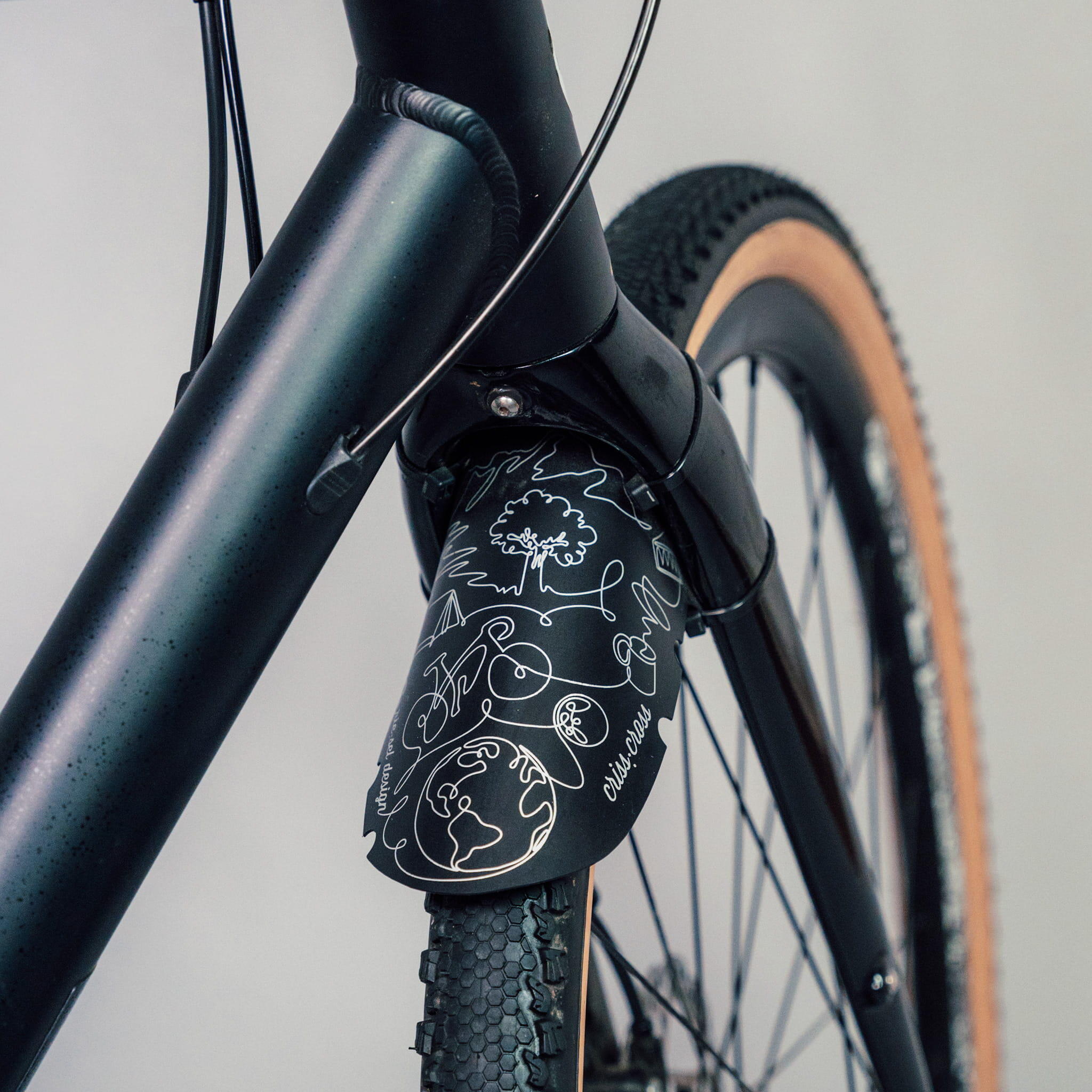 Riesel Design® Gravel Mudguard Set - criss:cross & rit:ze L inkl. Kabelbinder 2/3