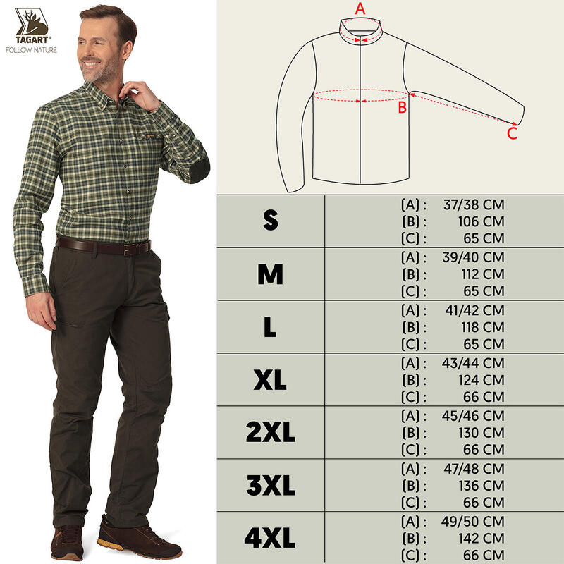 Camasa de teren Tagart Willow Green Regular cu nasturi
