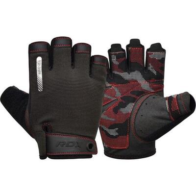 Gym gloves t2 - half finger rood - rood - s