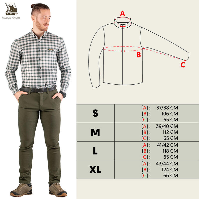 Cămașă pentru teren Tagart Montana SLIM, 100% bumbac