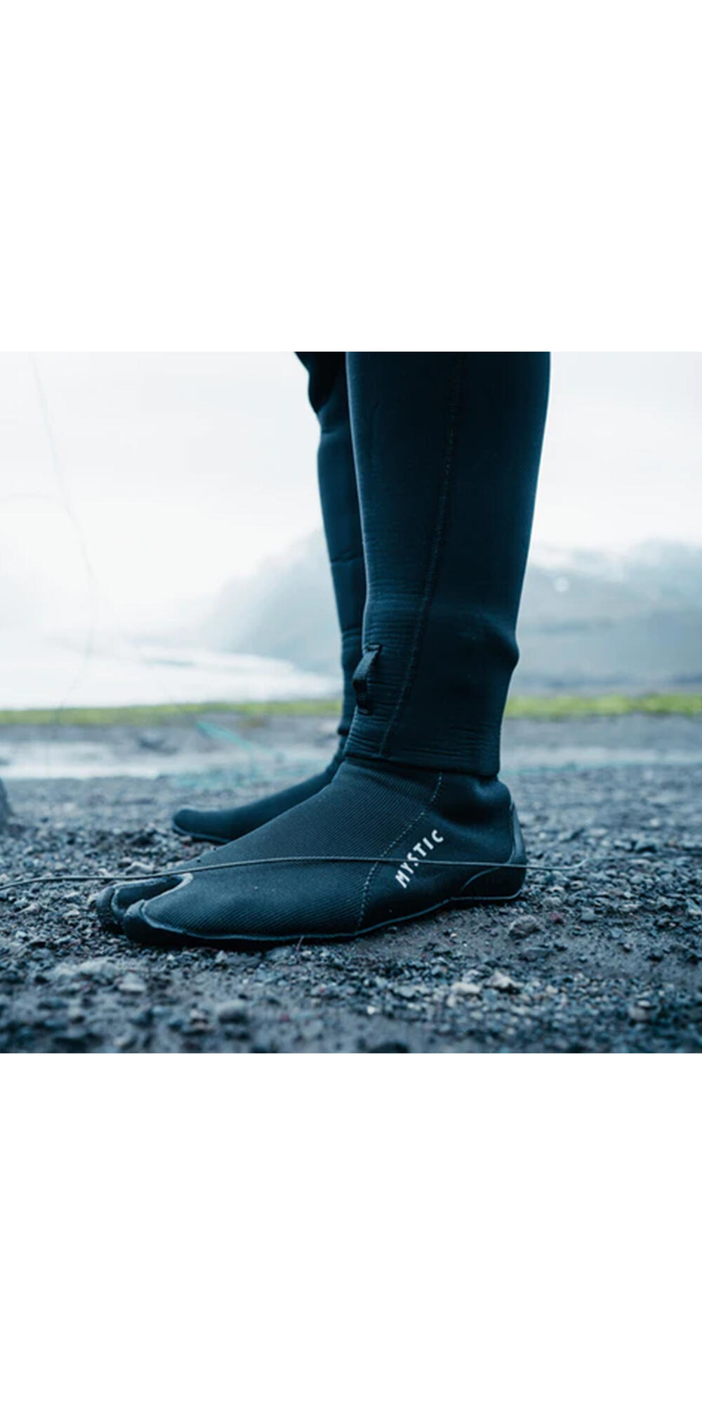 MYSTIC Roam Sock 3mm Split Toe Zwart 4/7