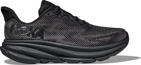 Scarpe Hoka Clifton 9 nere da corsa