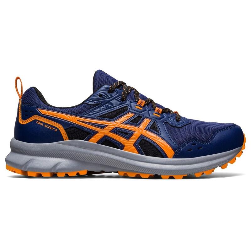 Zapatillas Senderismo Hombre - ASICS Trail Scout 3 - Deep Ocean/Bright Orange