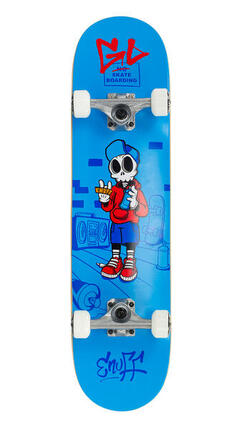 Skate Enuff Skully 7.25"x29.5" Rose/Blanc