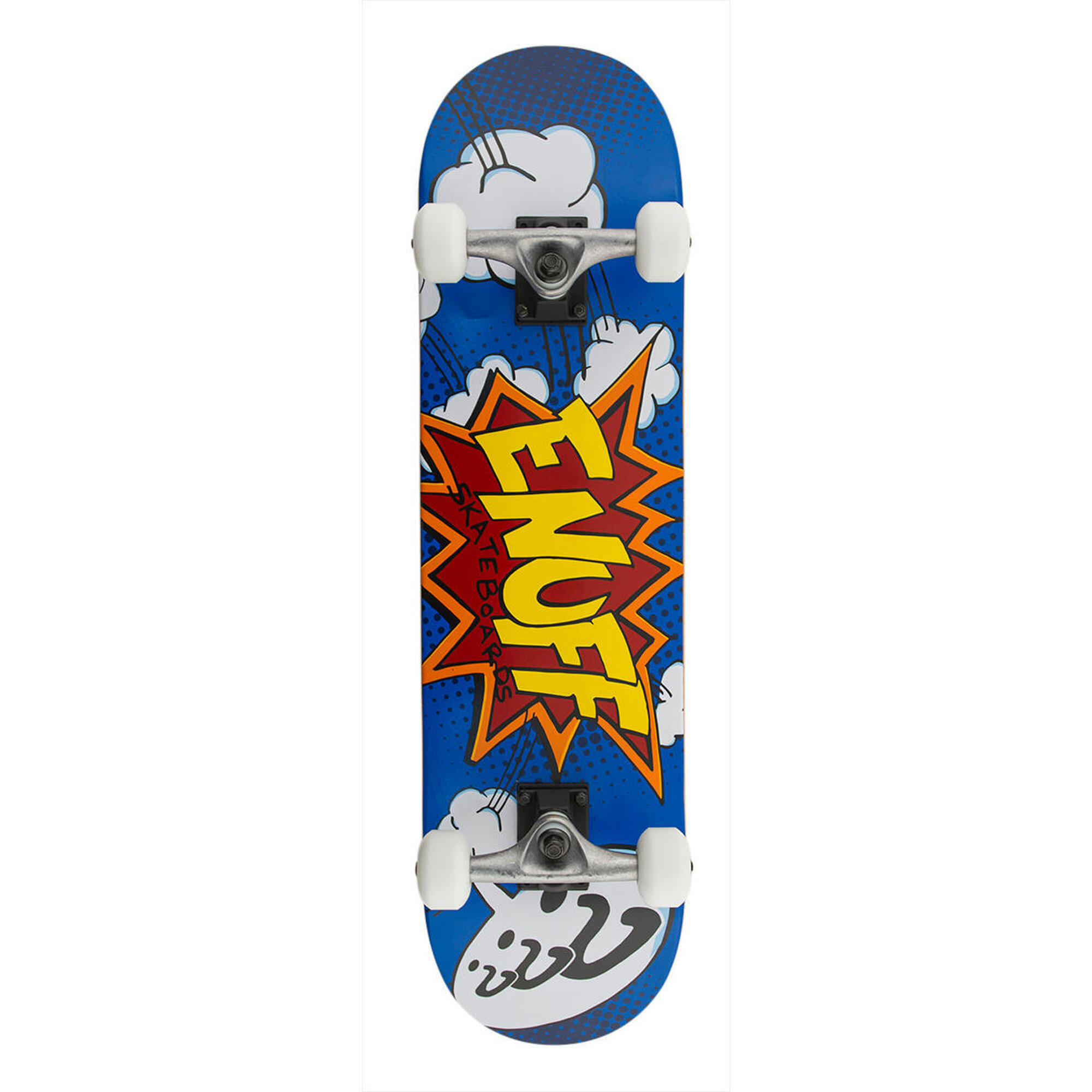 Enuff Skateboards - Skate Enuff Pow 7.75"x31" Bleu/blanc - Skateboard Complet - Bleu - 7.75" - Decathlon