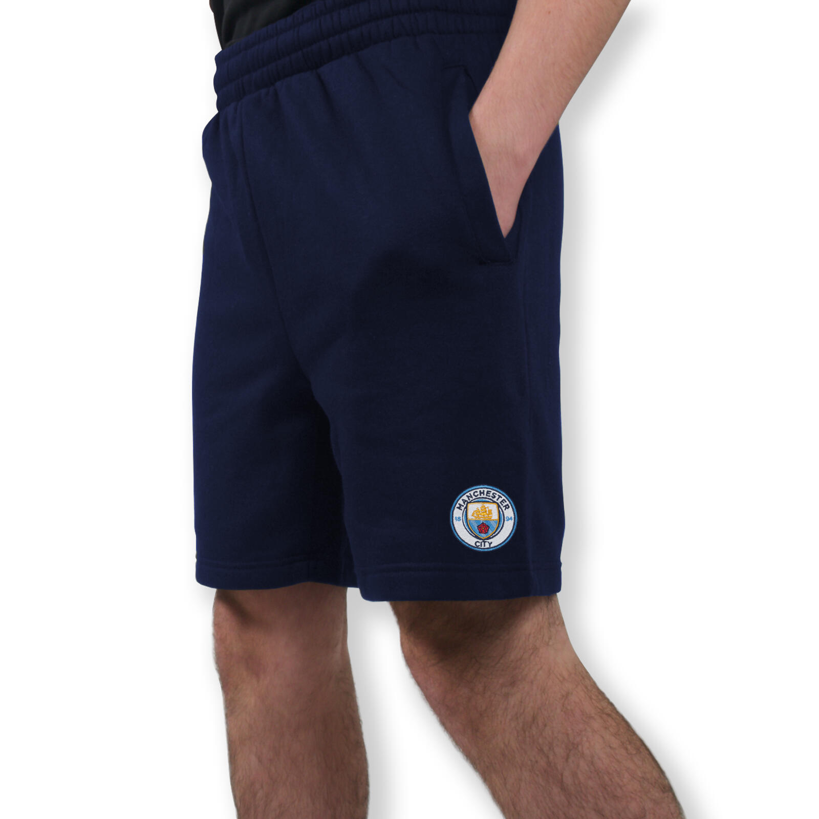 Manchester City Mens Shorts Jogger Fleece OFFICIAL Football Gift 3/7