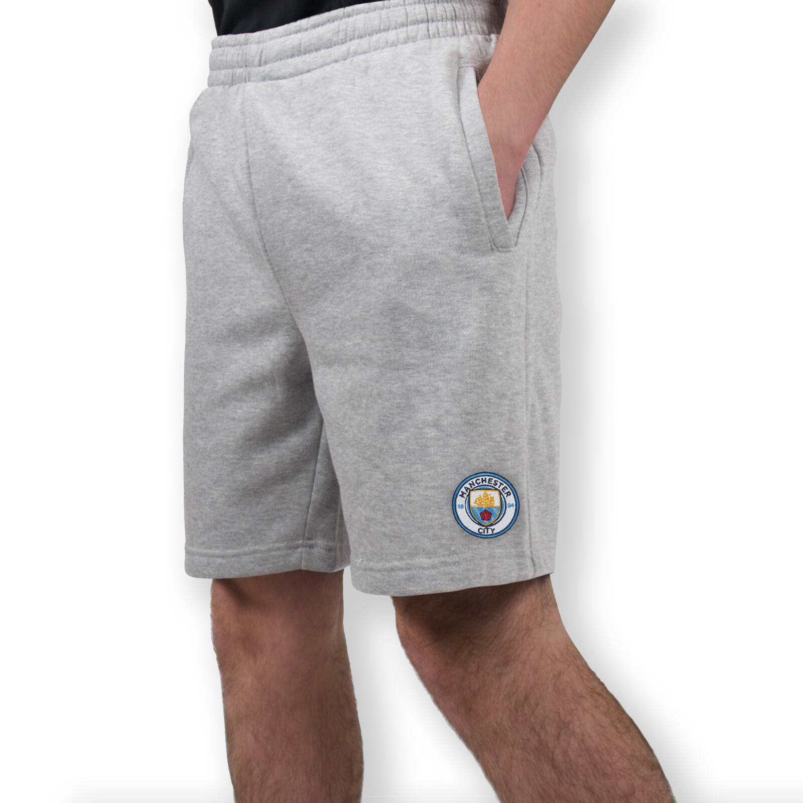 Manchester City Mens Shorts Jogger Fleece OFFICIAL Football Gift 3/7