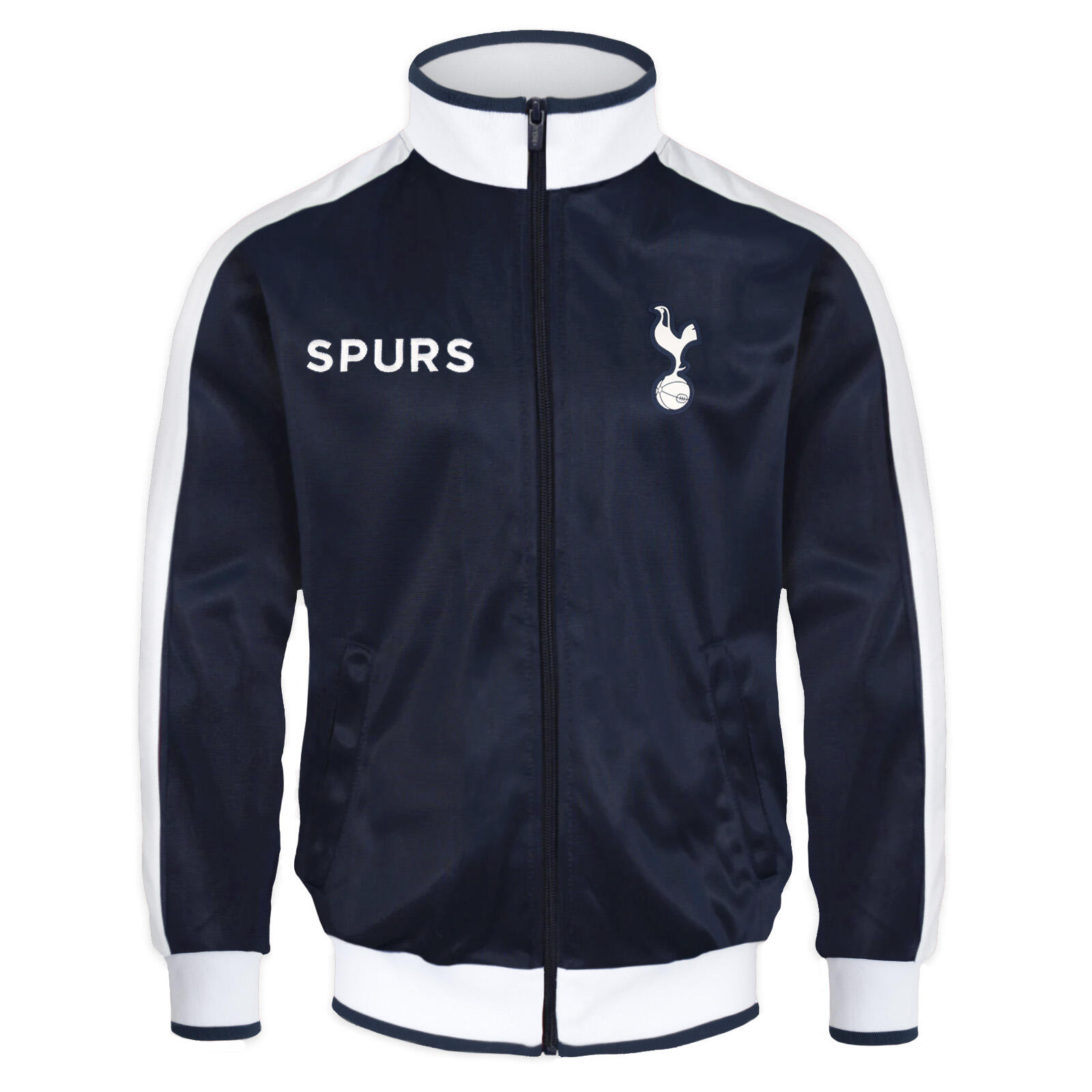 TOTTENHAM HOTSPUR Tottenham Hotspur Mens Jacket Track Top Retro OFFICIAL Football Gift