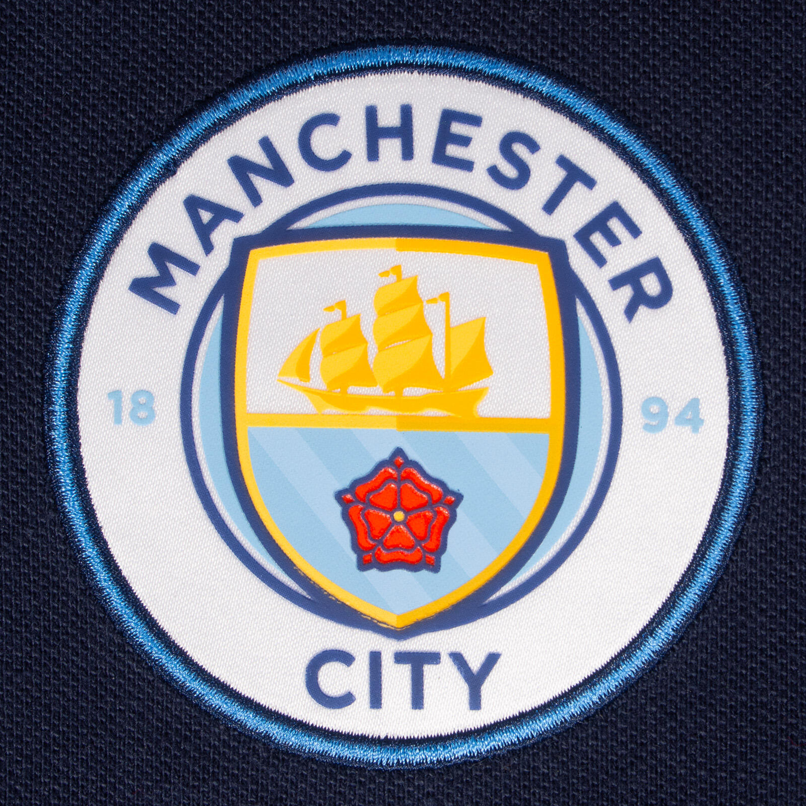 Manchester City Mens Polo Shirt Crest OFFICIAL Football Gift 4/7