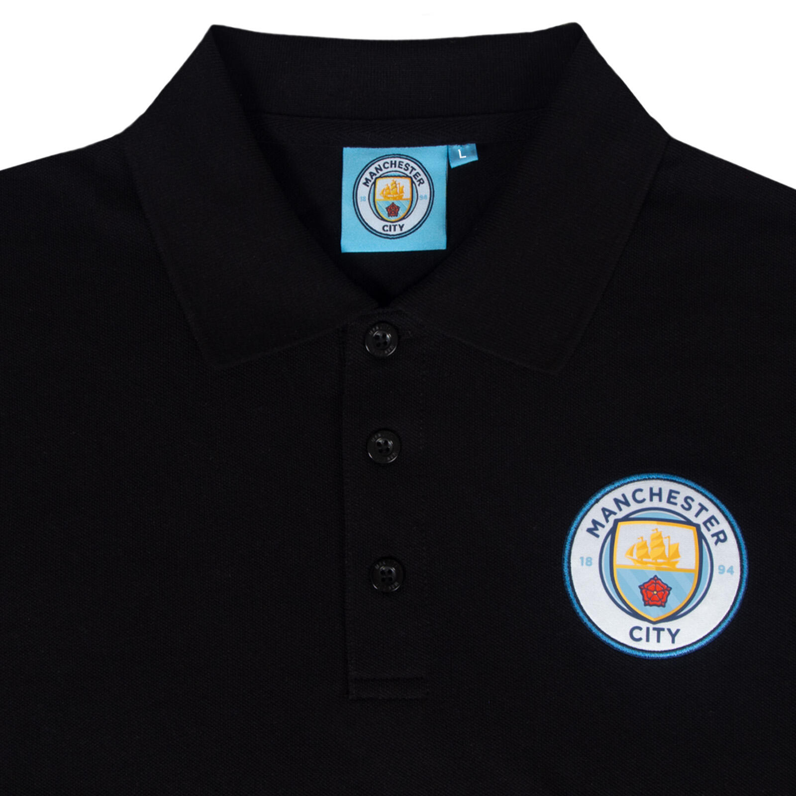 Manchester City Mens Polo Shirt Crest OFFICIAL Football Gift 3/6